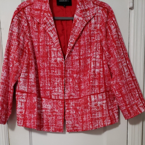 Lafayette 148 New York Italian Print Jacket - Picture 4 of 8